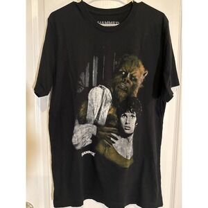 Fright Night Wolfman Hammer Horror The Curse of the Werewolf Black T-Shirt